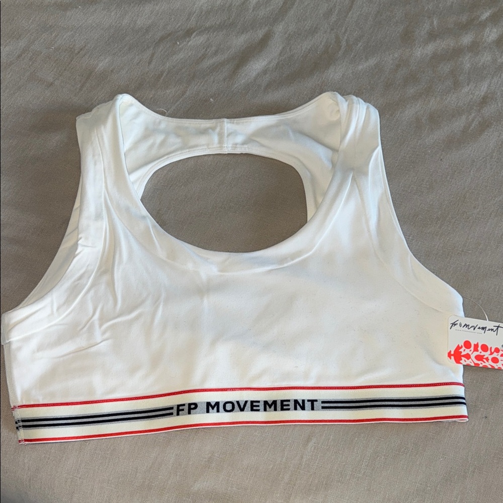 FP Movement White Sports Bra